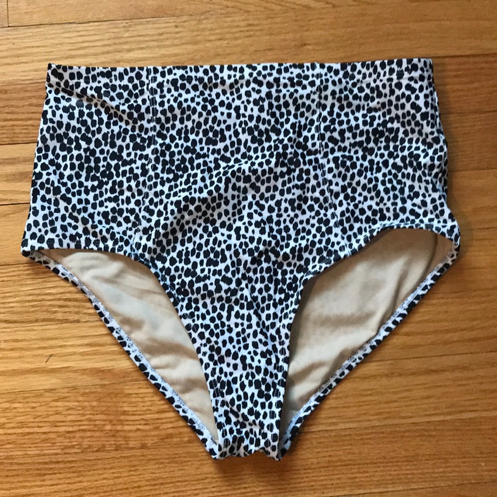 High waist bikini bottoms